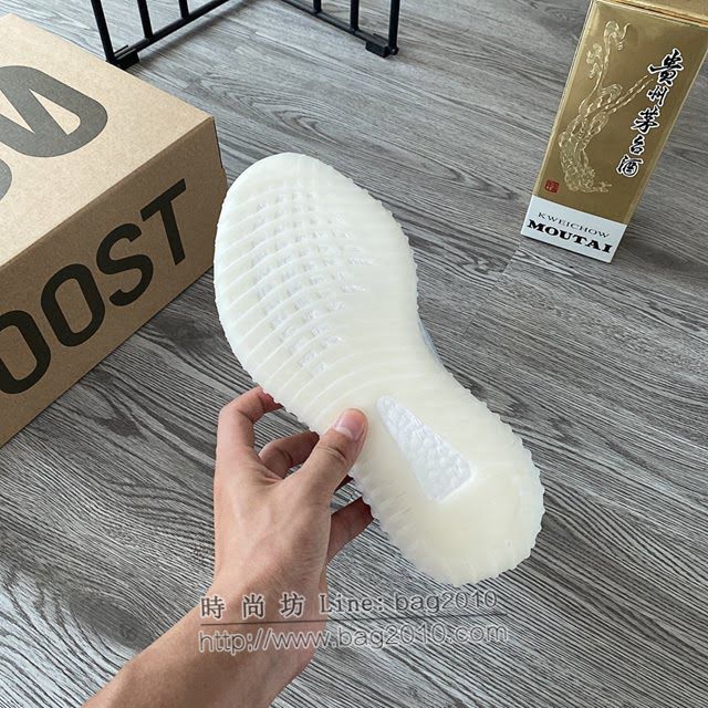 Adidas男女椰子鞋 阿迪達斯夜光椰子350 Adidas Yeezy Boost 350 v3水滴白  xhn1524